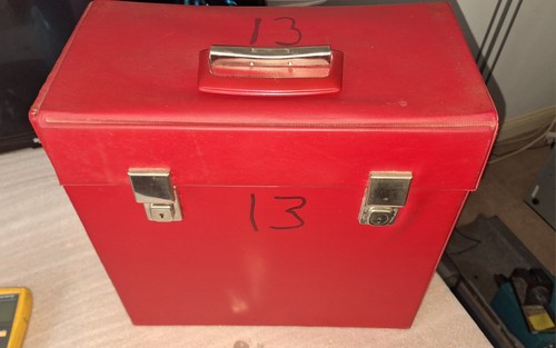 Red vintage vinyl record - lp,