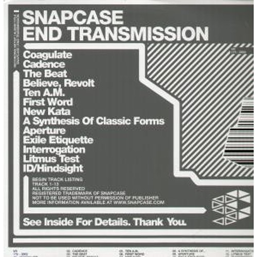 Snapcase end transmission - snapcase,
