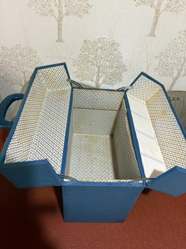 Vintage split open top - split, blau